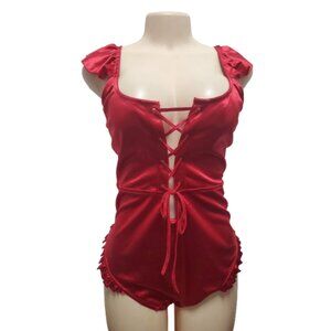 Just Sexy Lingerie women's red teddy size 2X